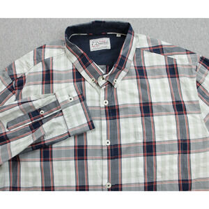 7 Diamonds Shirt Mens Large‎ 100% Cotton Plaid